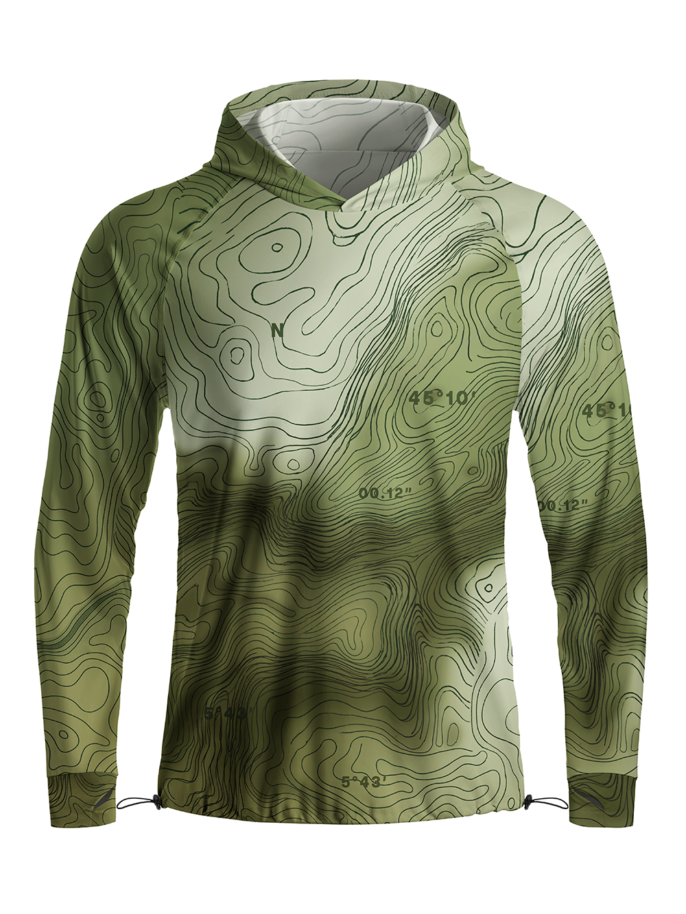 Orionride Outdoor Contours Long Sleeve Cycling Hoodie Shirt