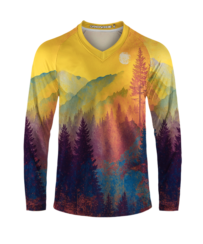 Orionride Secluded Mountain Forest Long Sleeve Downhill Jersey