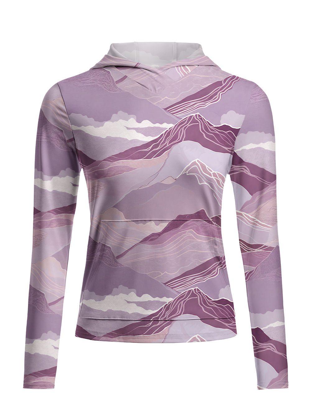 Orionride Tranquil Atmosphere Women's Long Sleeve Cycling Hoodie Shirt