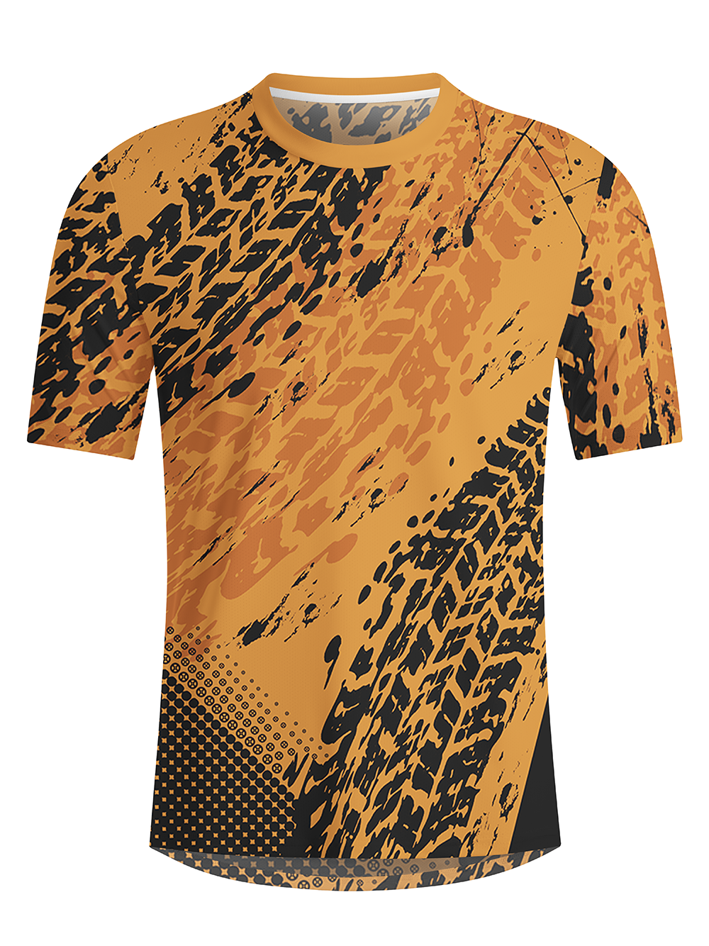 Orionride Tire Marks Men's Breathable Short Sleeve Technical Tee