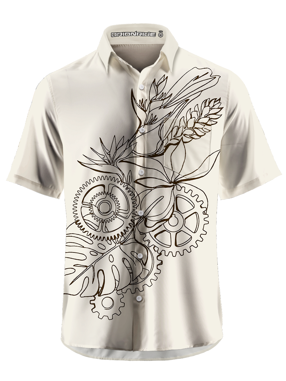 Orionride Gear Flower Core Zipper Pockets Ultra Lightweight Short Sleeves Gravel Shirt