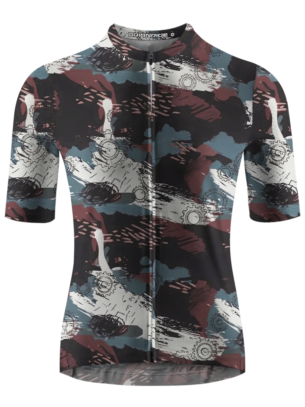 Orionride Leaves The Marks Of Gears Short Sleeves Cycling Jersey