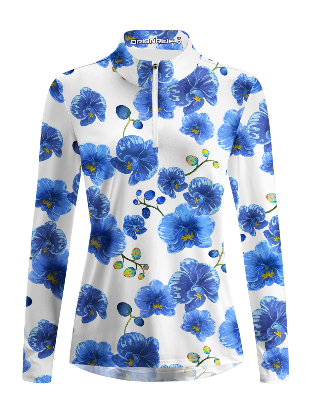 Orionride Morning Glory Women's Quarter Zipper Long Sleeve Jersey