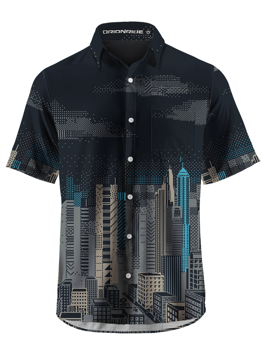 Orionride Towering Towers Zipper Pockets Ultra Lightweight Short Sleeves Gravel Shirt
