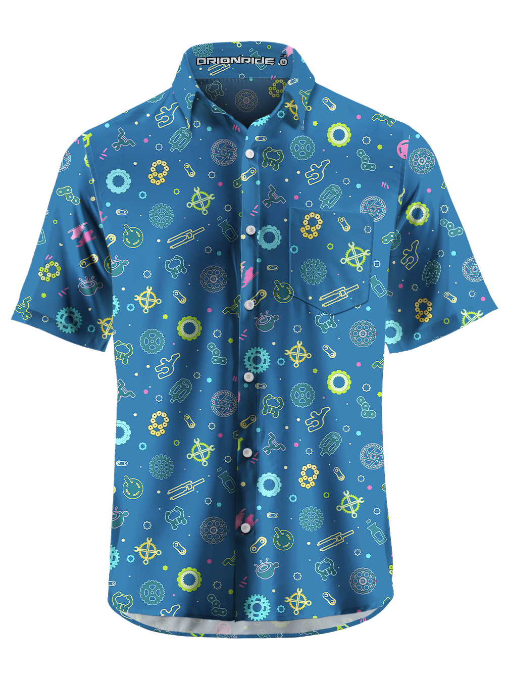 Orionride Light-Up Parts Zipper Pockets Ultra Lightweight Short Sleeves Gravel Shirt