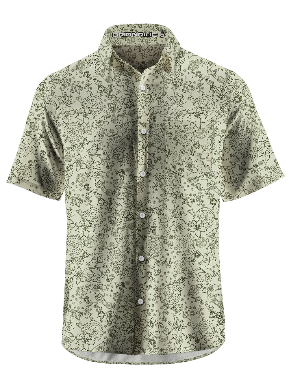 Orionride Flower Balls Formed A Cluster Zipper Pockets Ultra Lightweight Short Sleeves Gravel Shirt