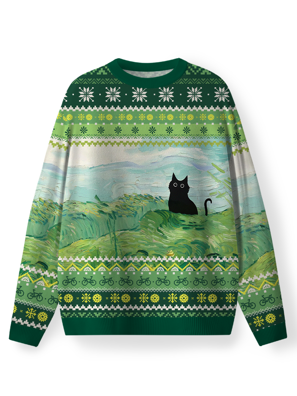 Orionride Cat On The Grass Women's Sweaters