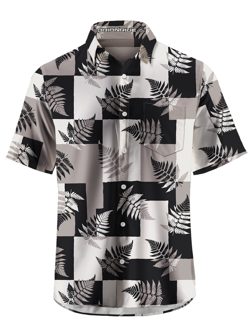 Orionride Misaligned Splicing Zipper Pockets Ultra Lightweight Short Sleeves Gravel Shirt