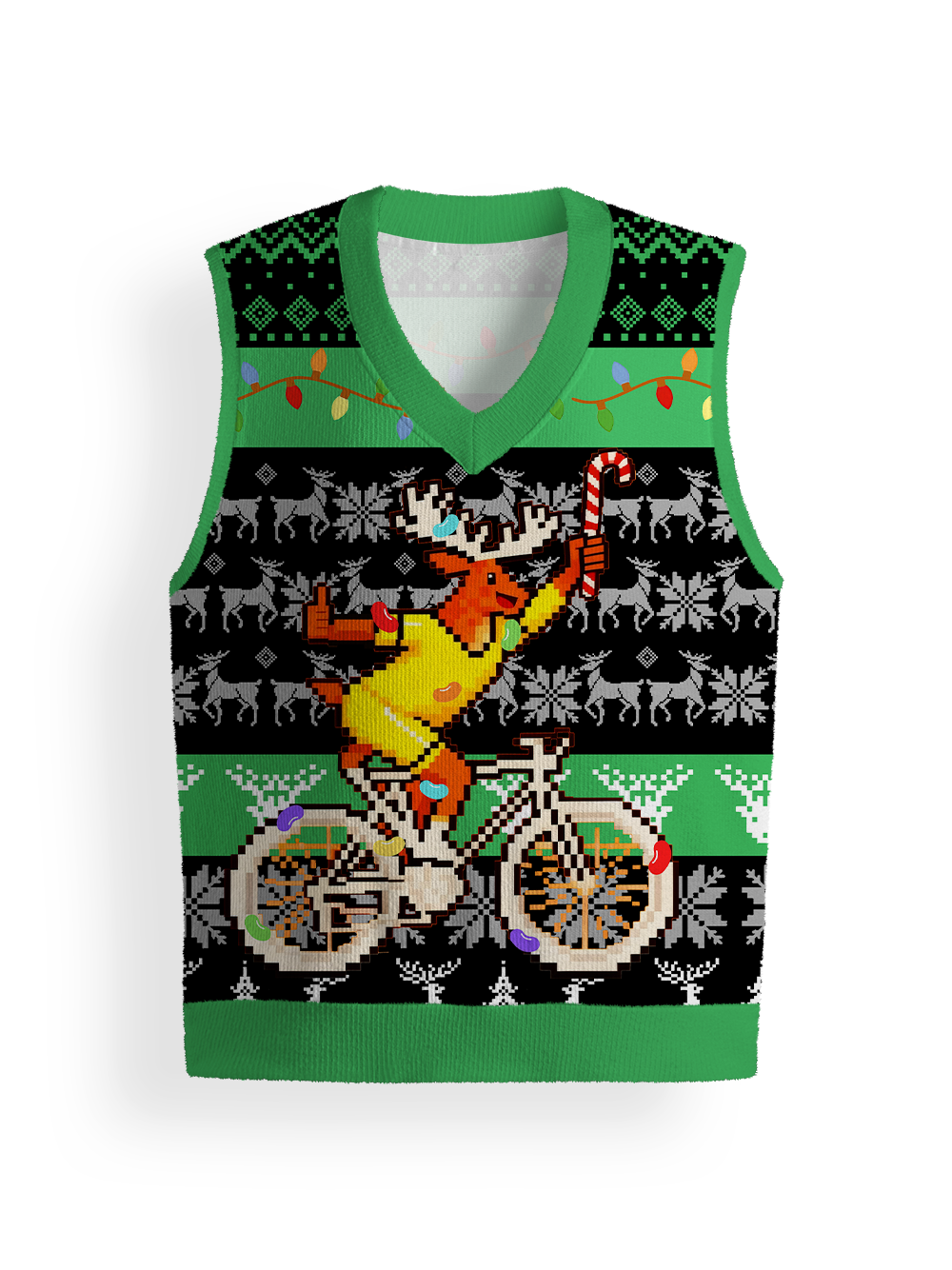 Orionride Happy Reindeer Sweater Vest