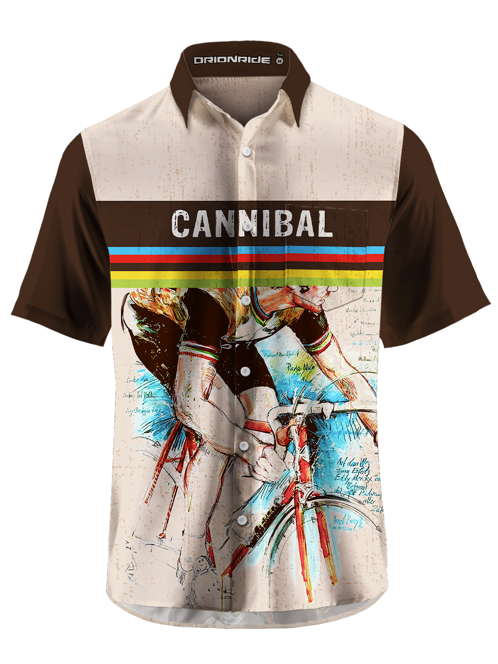 Orionride CANNIBAL Zipper Pockets Ultra Lightweight Short Sleeves Gravel Shirt