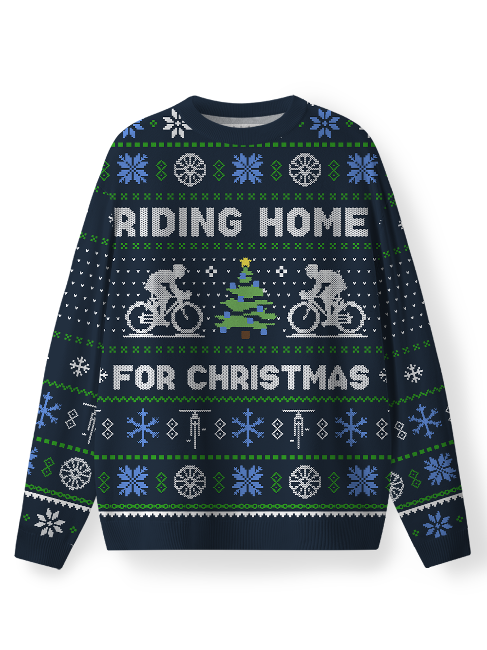 Orionride Riding Home For Christmas Men's Sweaters