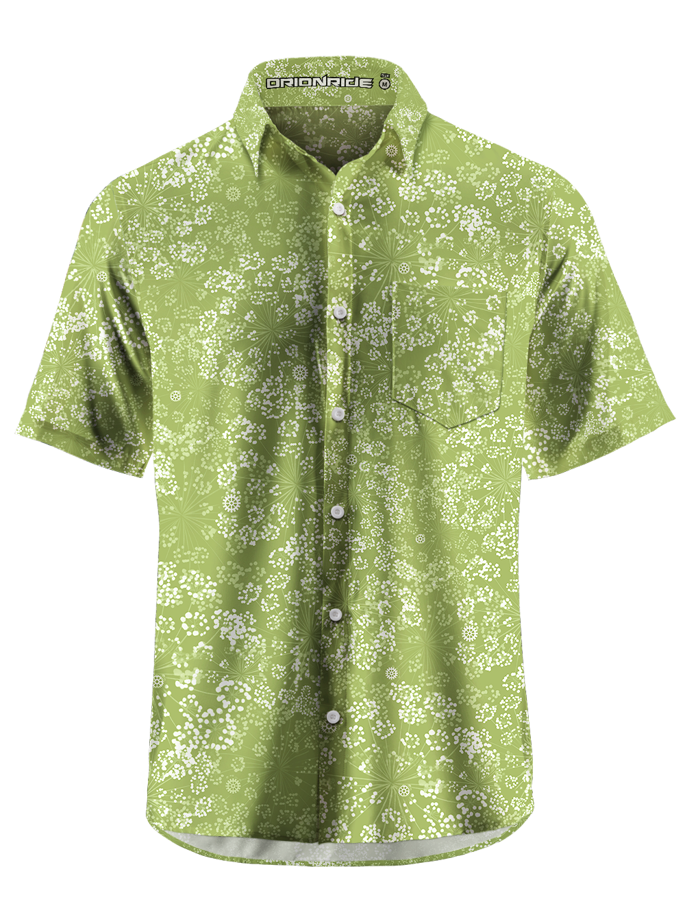 Orionride Dandelions In The Air Zipper Pockets Ultra Lightweight Short Sleeves Gravel Shirt