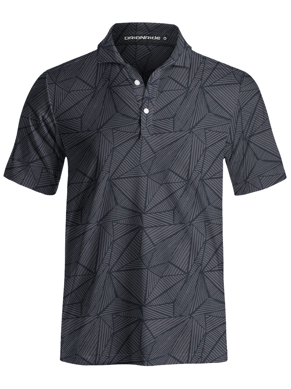 Orionride Geometric Lines Weave Men's Polo Shirt