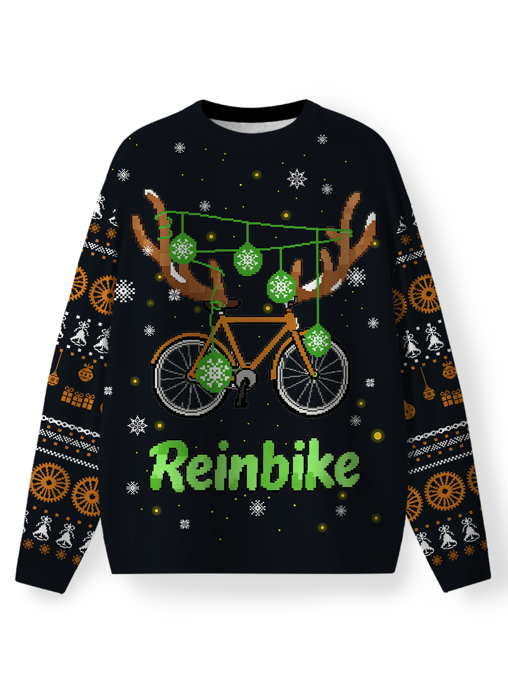 Orionride Deer Antler Bicycle Men's Sweaters