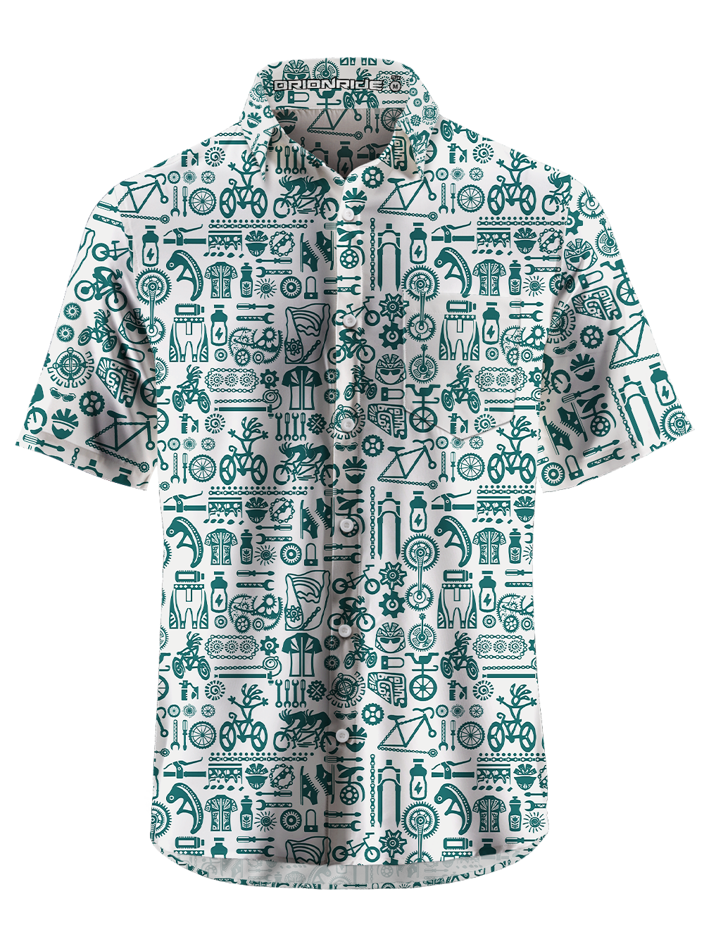 Orionride Totem Equipment Zipper Pockets Ultra Lightweight Short Sleeves Gravel Shirt