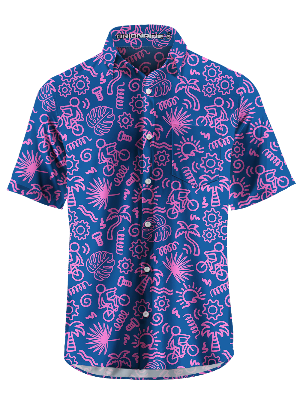 Orionride Go On Vacation Zipper Pockets Ultra Lightweight Short Sleeves Gravel Shirt