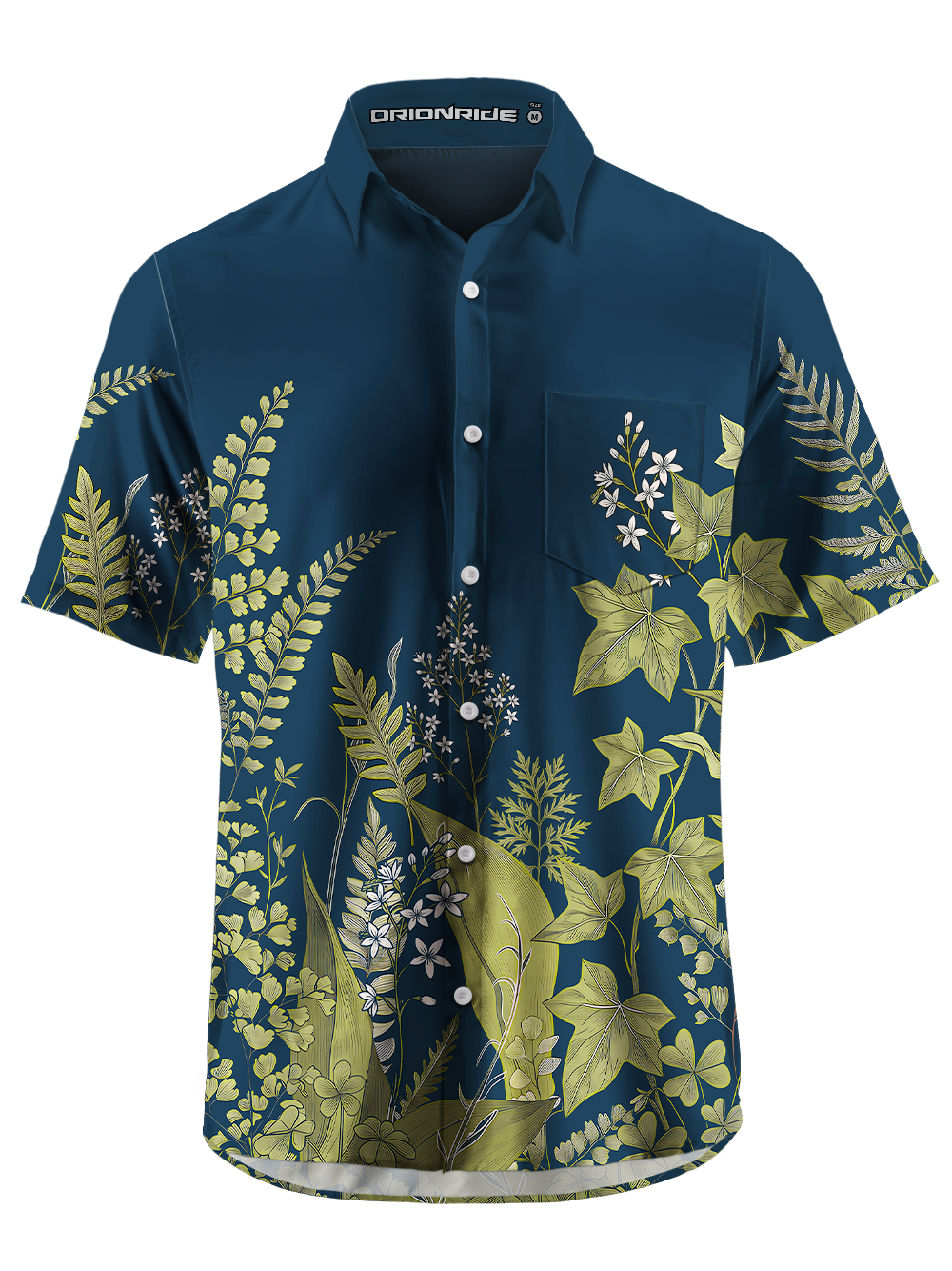 Orionride Silent Leaf Zipper Pockets Ultra Lightweight Short Sleeves Gravel Shirt