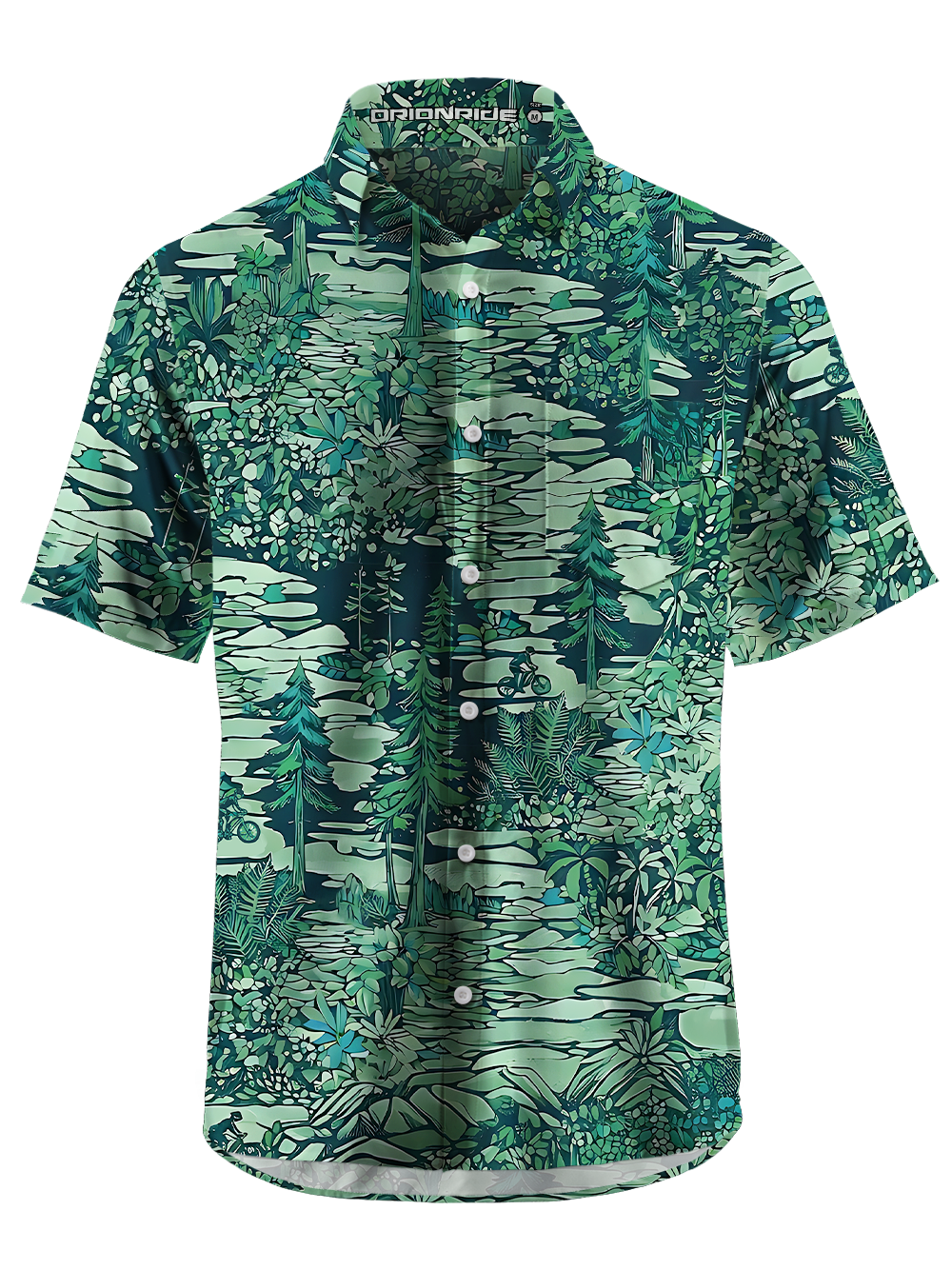 Orionride Wandering Through The Woods Zipper Pockets Ultra Lightweight Short Sleeves Gravel Shirt