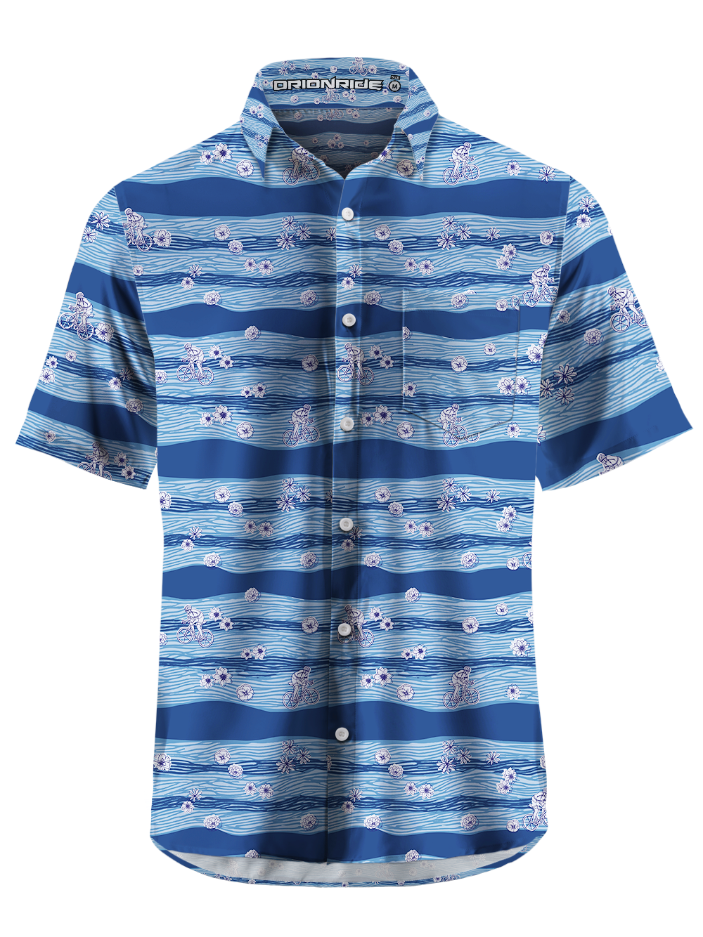 Orionride Gulf Tour Zipper Pockets Ultra Lightweight Short Sleeves Gravel Shirt