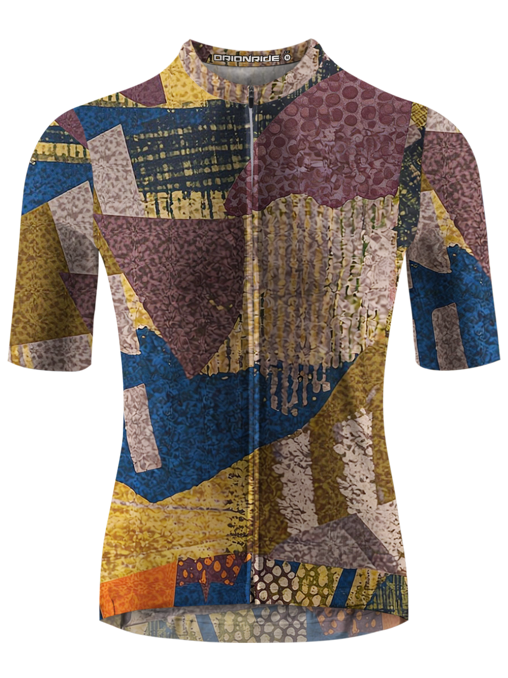 Orionride Retro Patchwork Short Sleeves Cycling Jersey