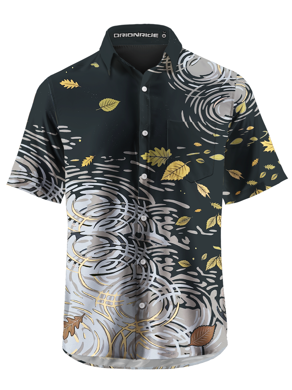 Orionride Water Drifts Zipper Pockets Ultra Lightweight Short Sleeves Gravel Shirt