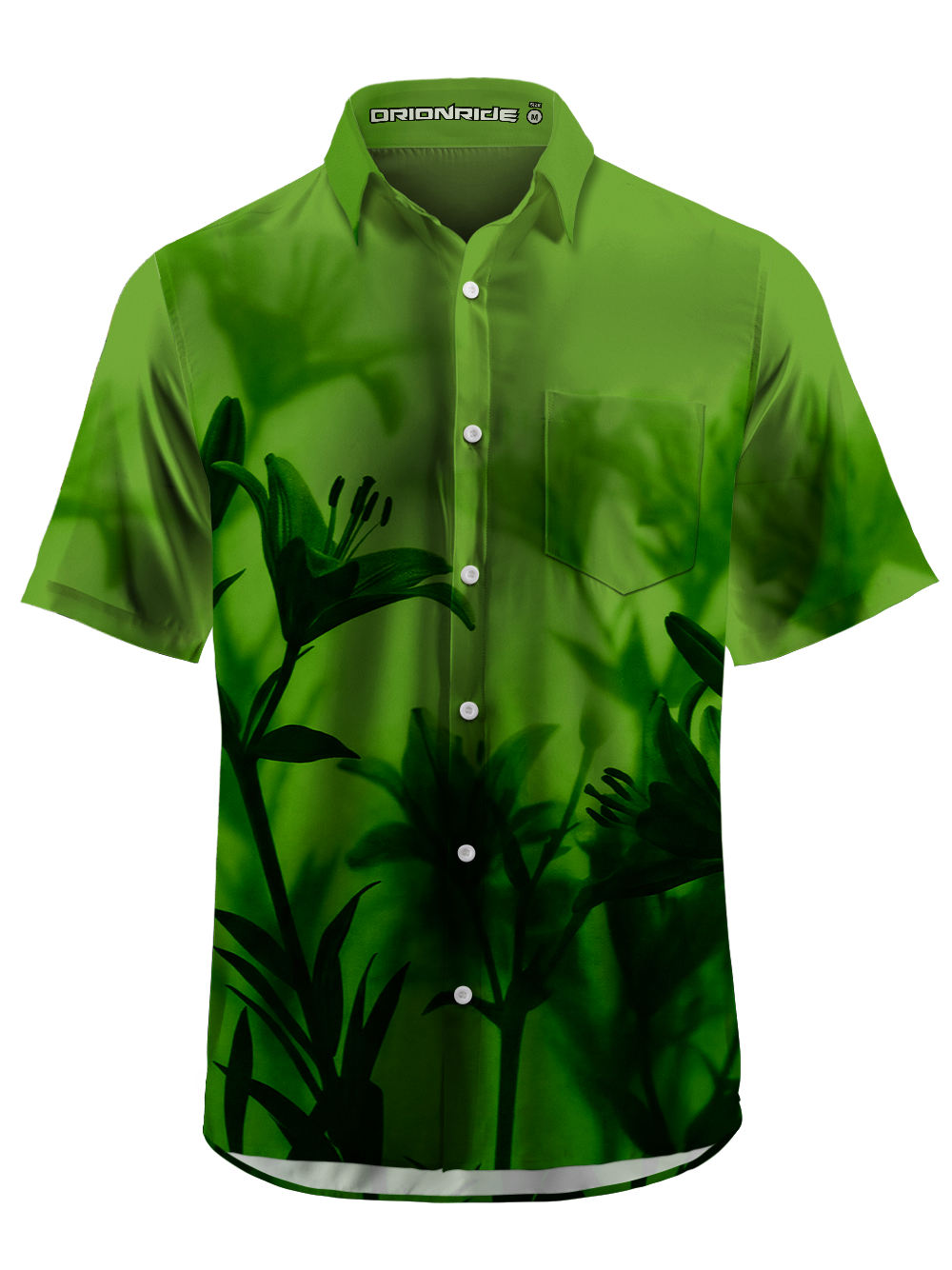 Orionride Lily Silhouette Zipper Pockets Ultra Lightweight Short Sleeves Gravel Shirt