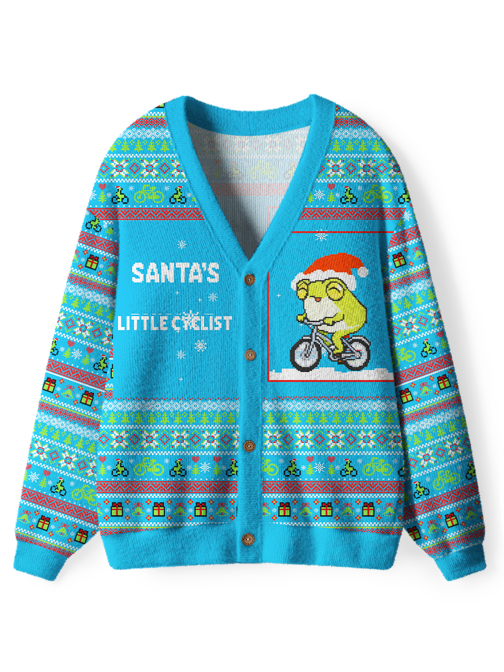 Orionride Happy Frog Men's Cardigan Knit Sweaters