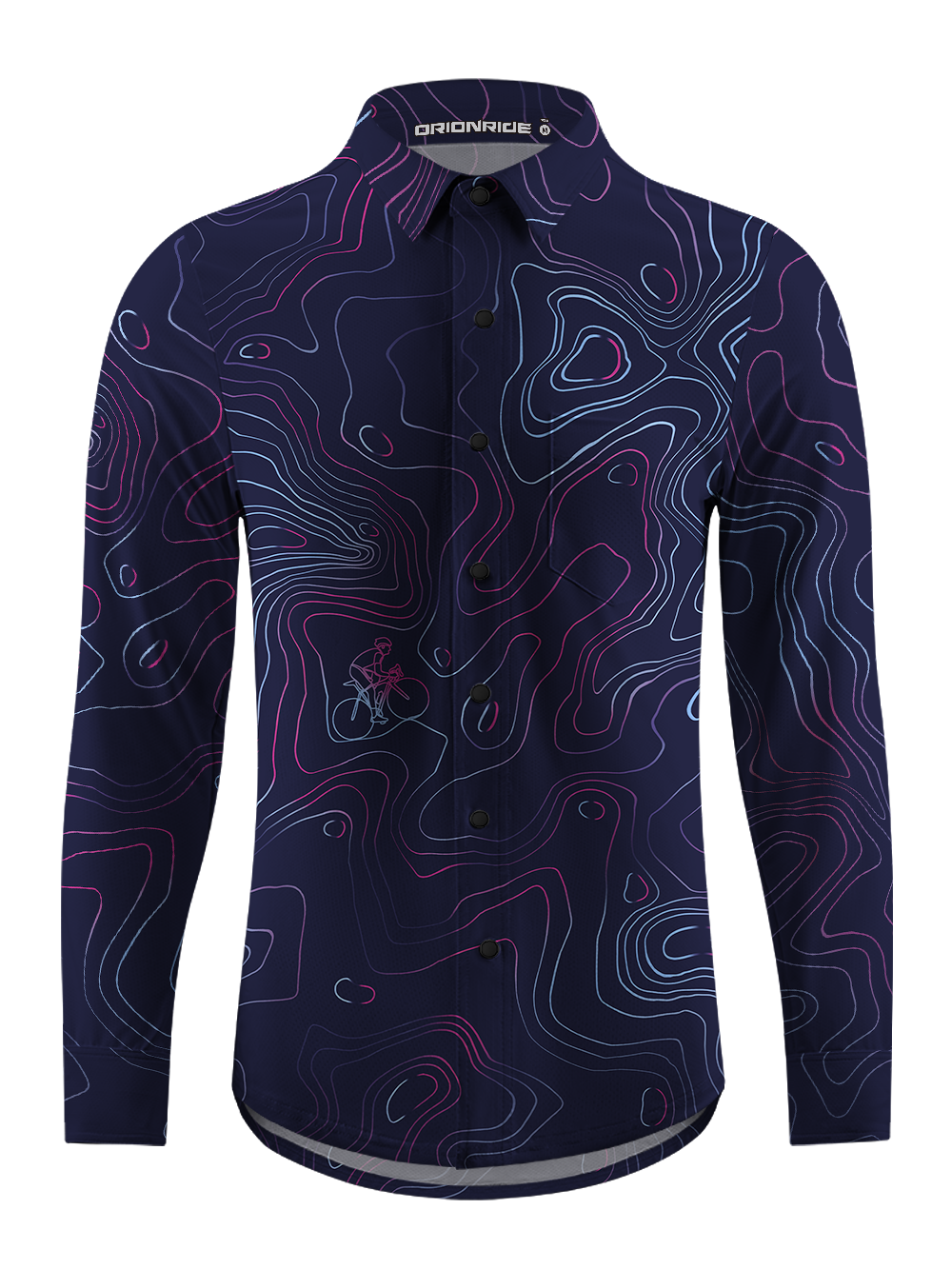 Orionride Contour Ride Men's Stretchy Breathable Long Sleeve Gravel Shirt