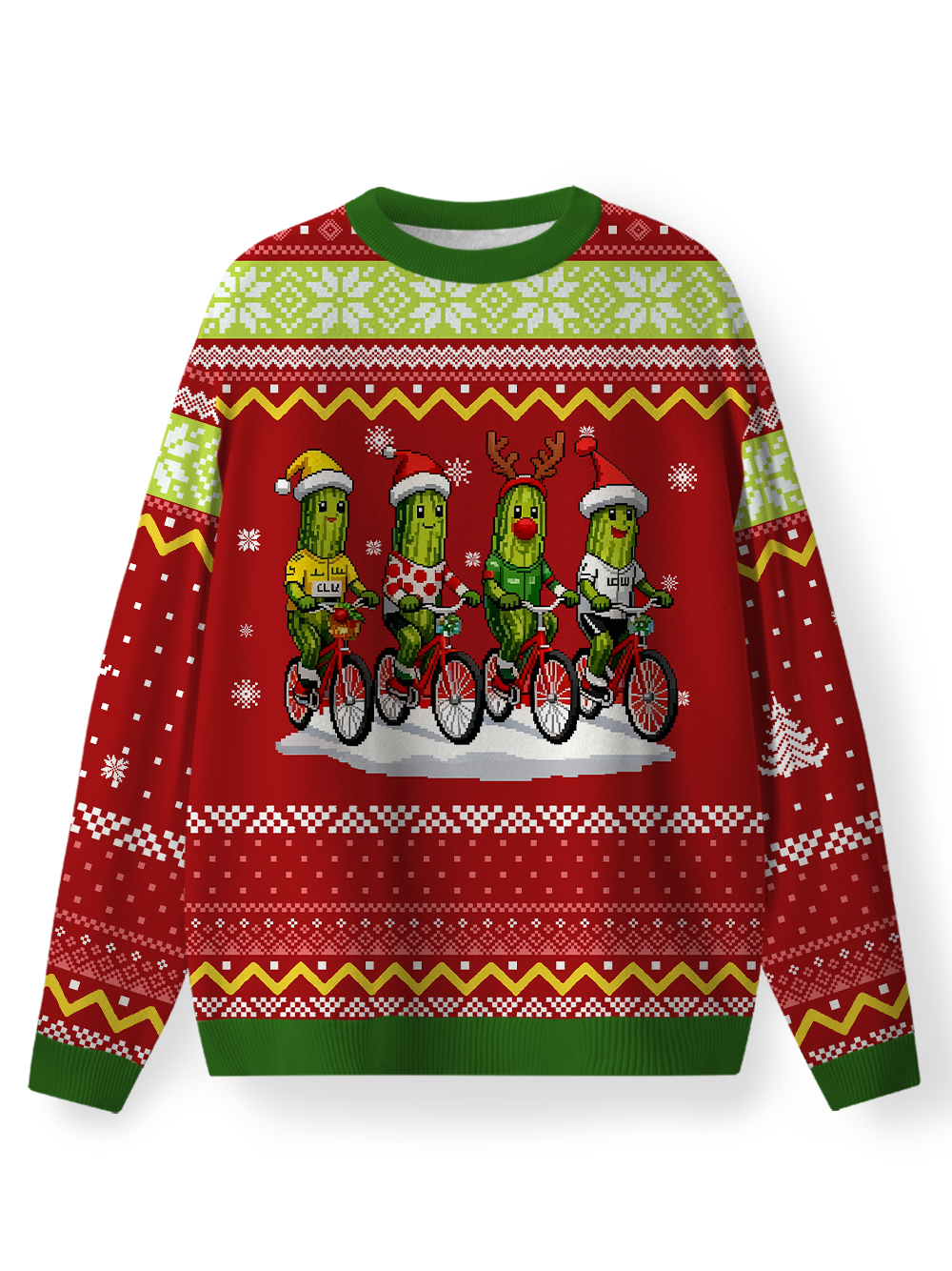 Orionride Cucumber Man Riding Men's Sweaters