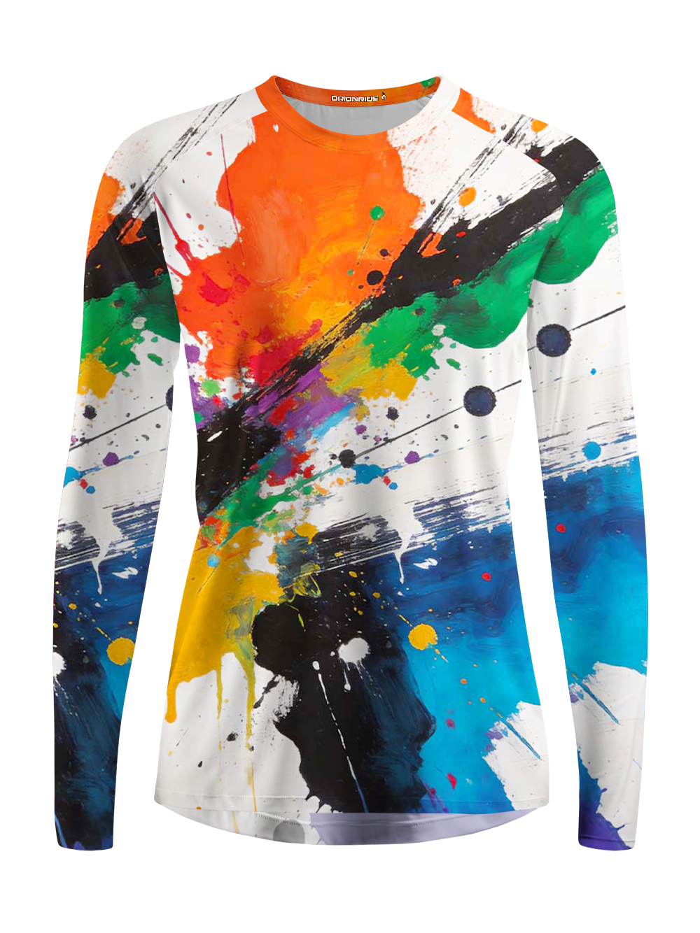Orionride Color Splatter Ink Women's Quick Dry Downhill Jersey
