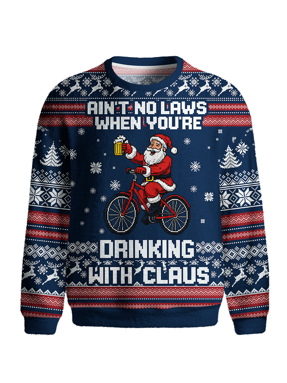 Orionride Drinking With Claus Men's Sweaters