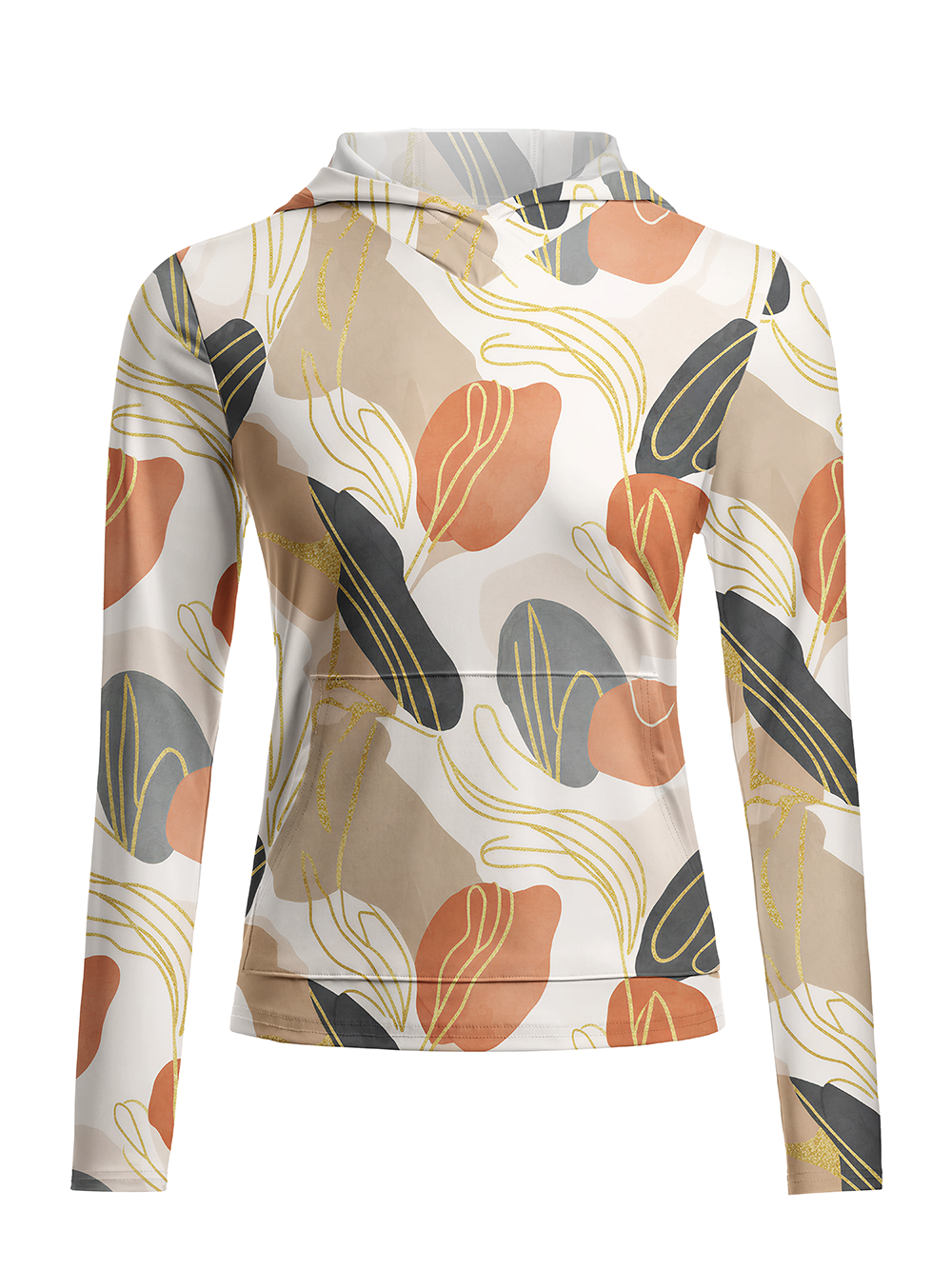 Orionride Intertwined Vines Women's Long Sleeve Cycling Hoodie Shirt