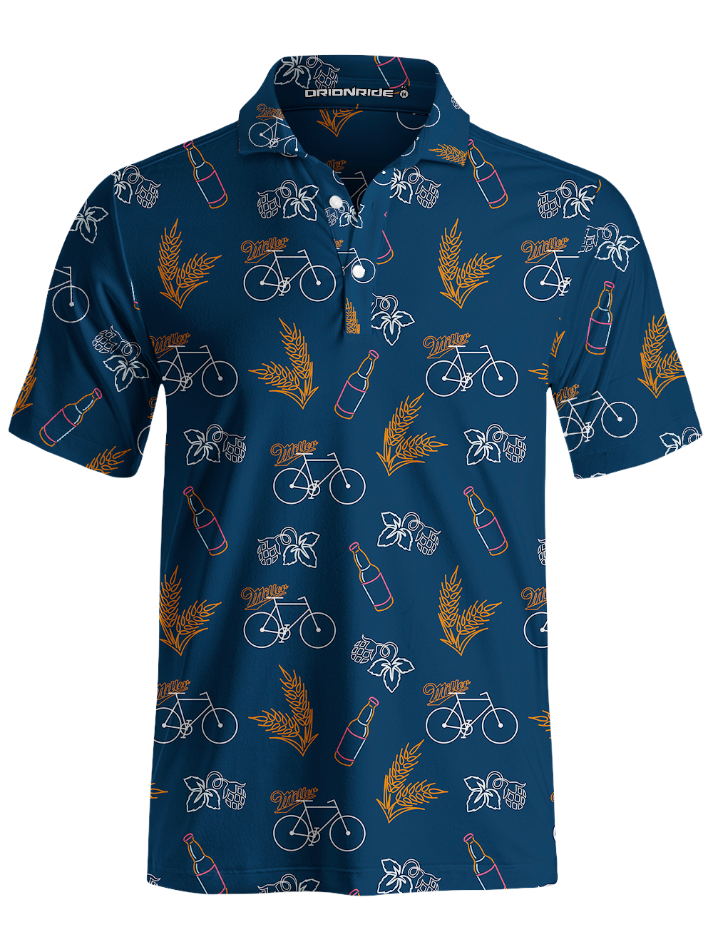 Orionride Neon Bottle Men's Polo Shirt