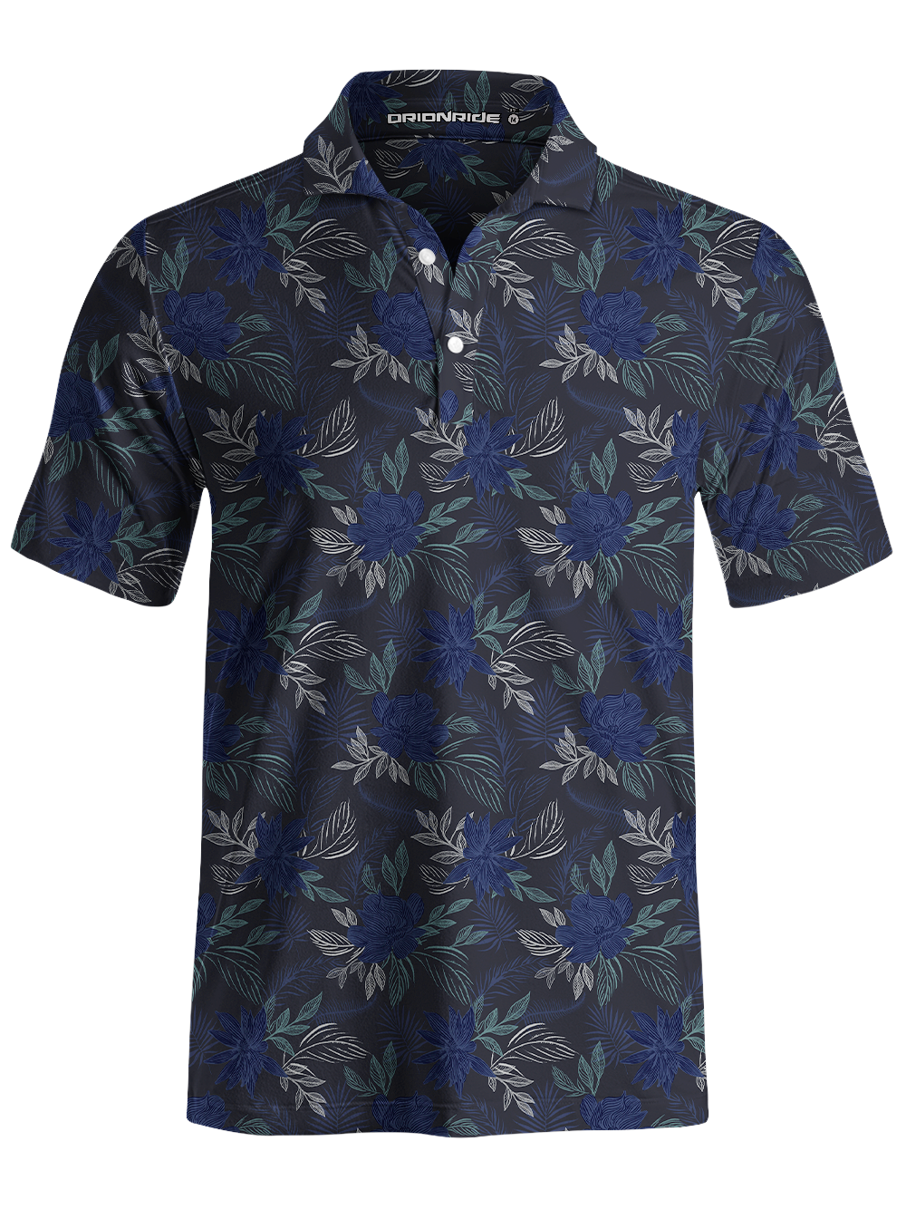 Orionride Floral Lines Men's Polo Shirt