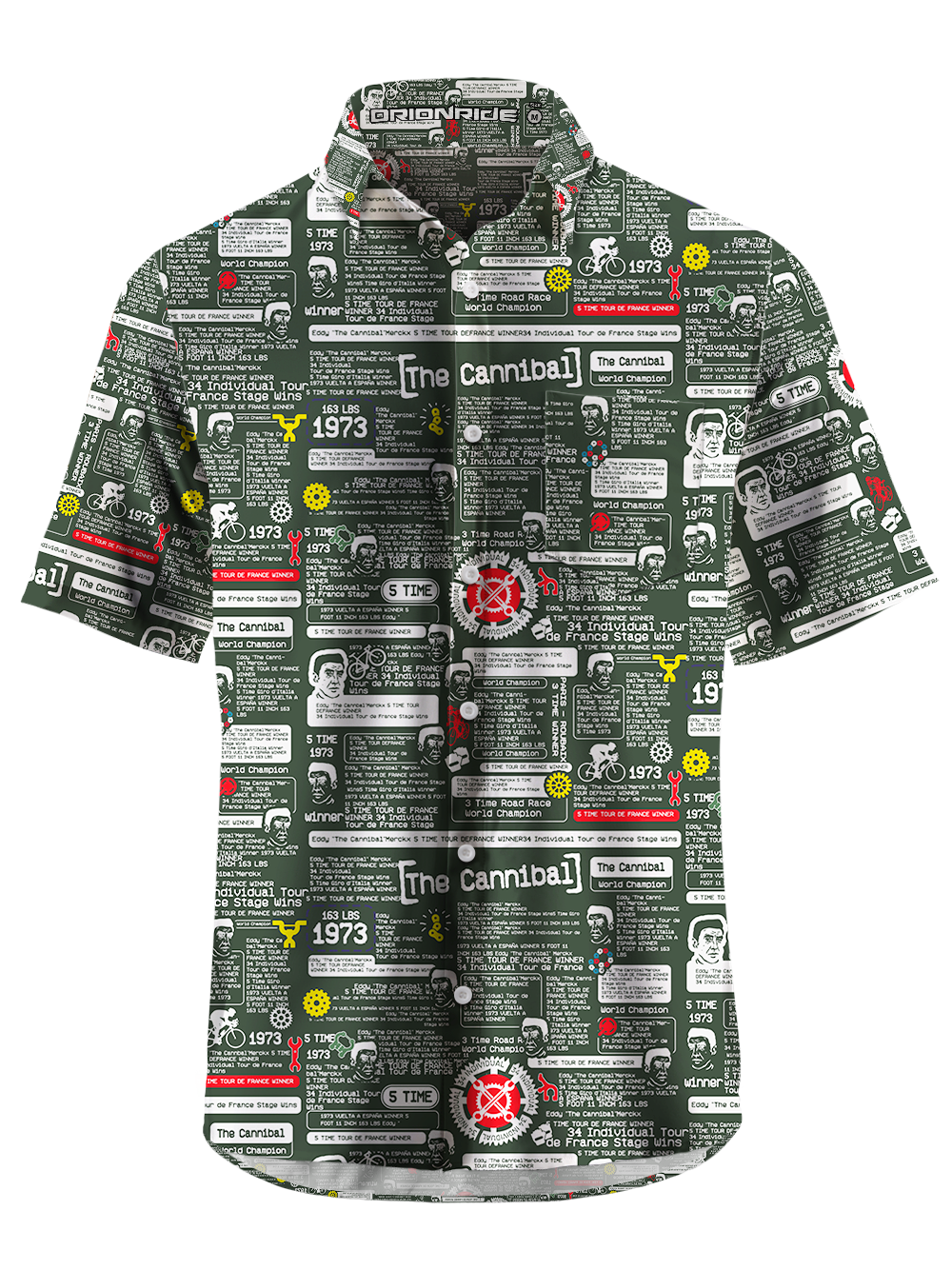 Orionride Cyclist News Zipper Pockets Ultra Lightweight Short Sleeves Gravel Shirt