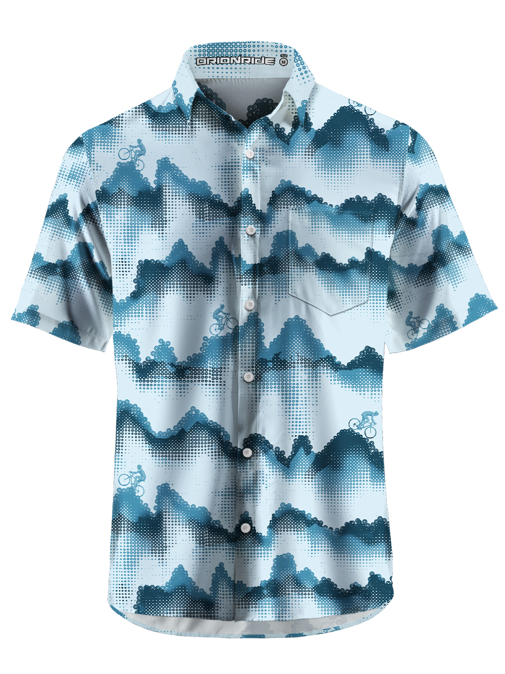Orionride Wave Ridge Zipper Pockets Ultra Lightweight Short Sleeves Gravel Shirt
