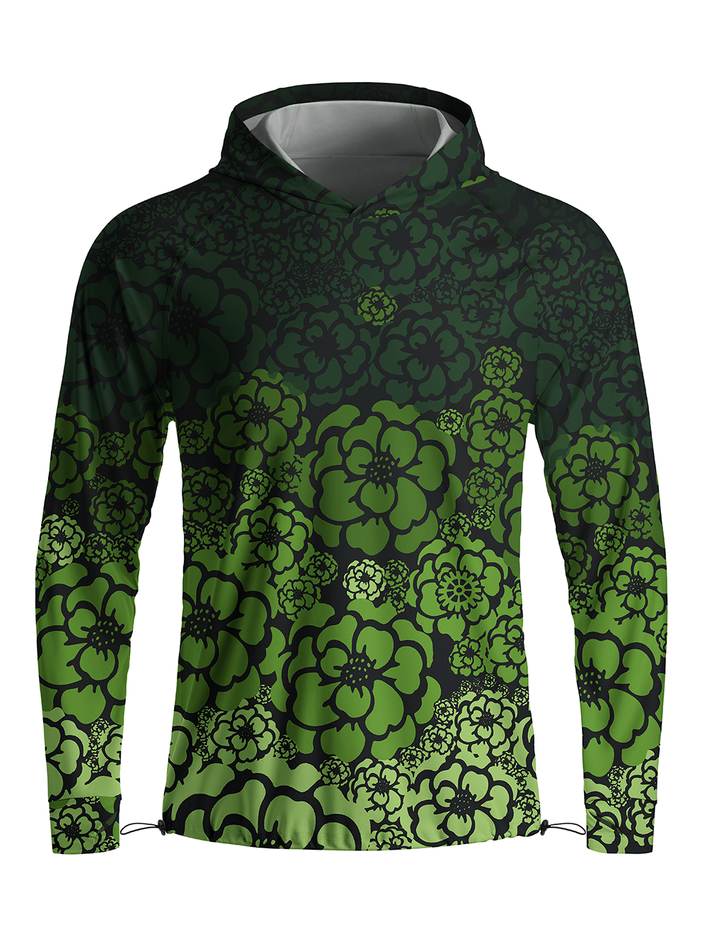 Orionride Green Life Long Sleeve Cycling Hoodie Shirt