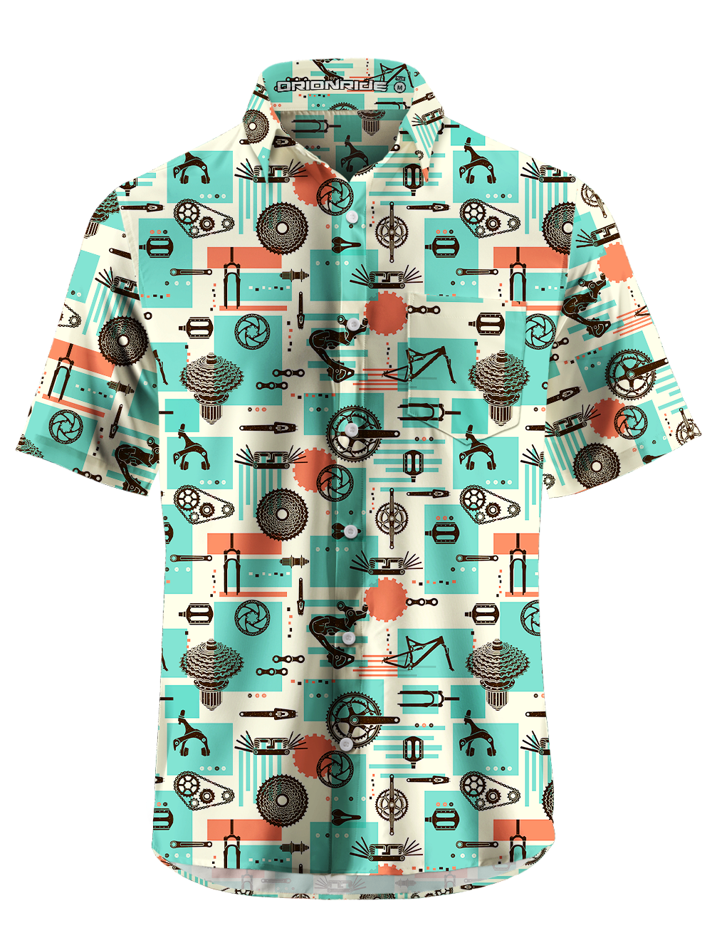Orionride Key Components Zipper Pockets Ultra Lightweight Short Sleeves Gravel Shirt