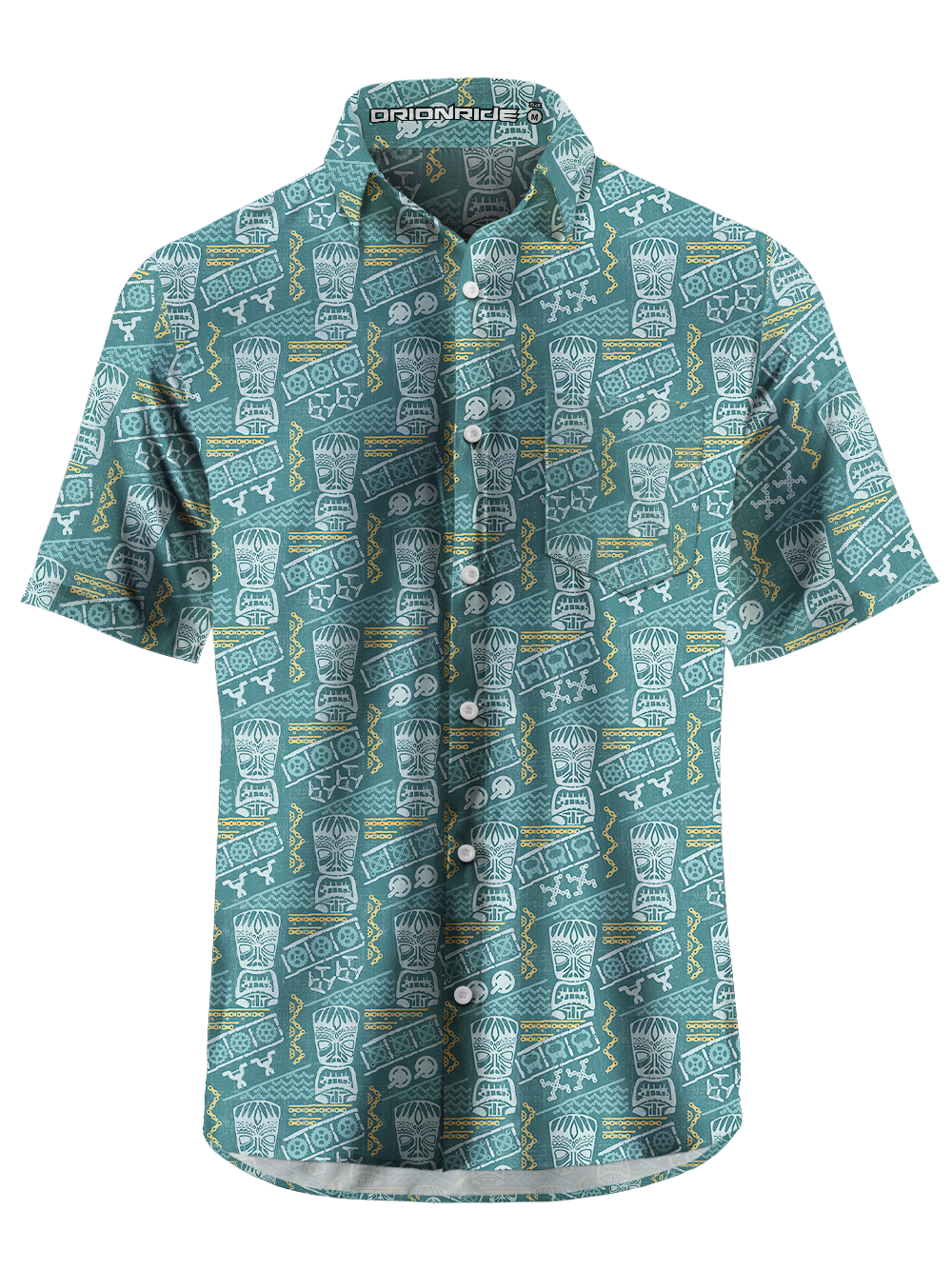 Orionride Ancient Stone Statues Zipper Pockets Ultra Lightweight Short Sleeves Gravel Shirt