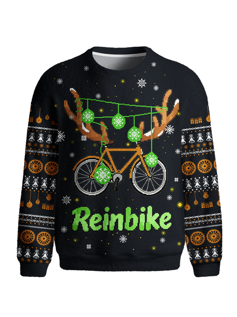Orionride Deer Antler Bicycle Men's Sweaters