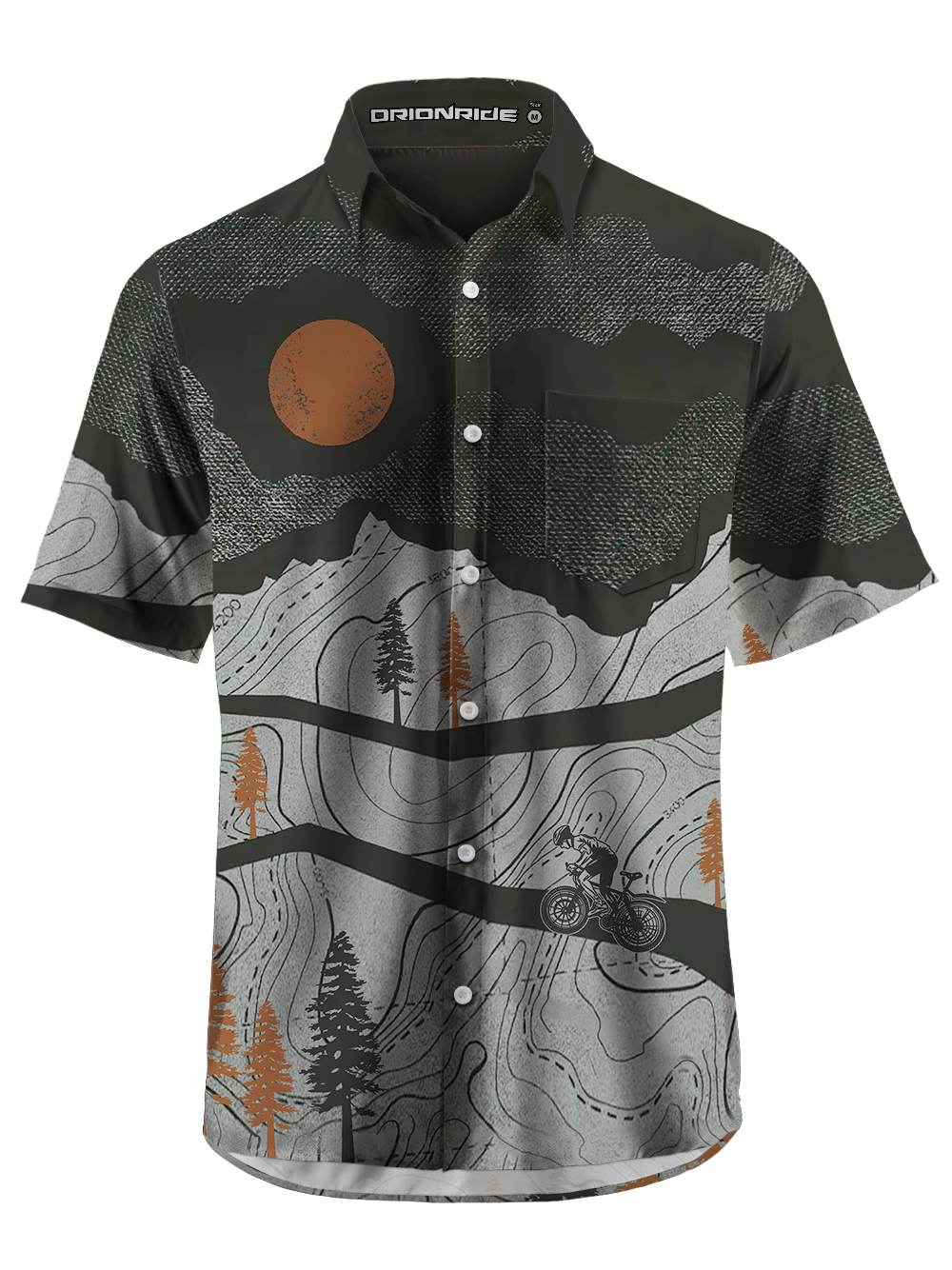 Orionride Under The Blazing Sun Zipper Pockets Ultra Lightweight Short Sleeves Gravel Shirt