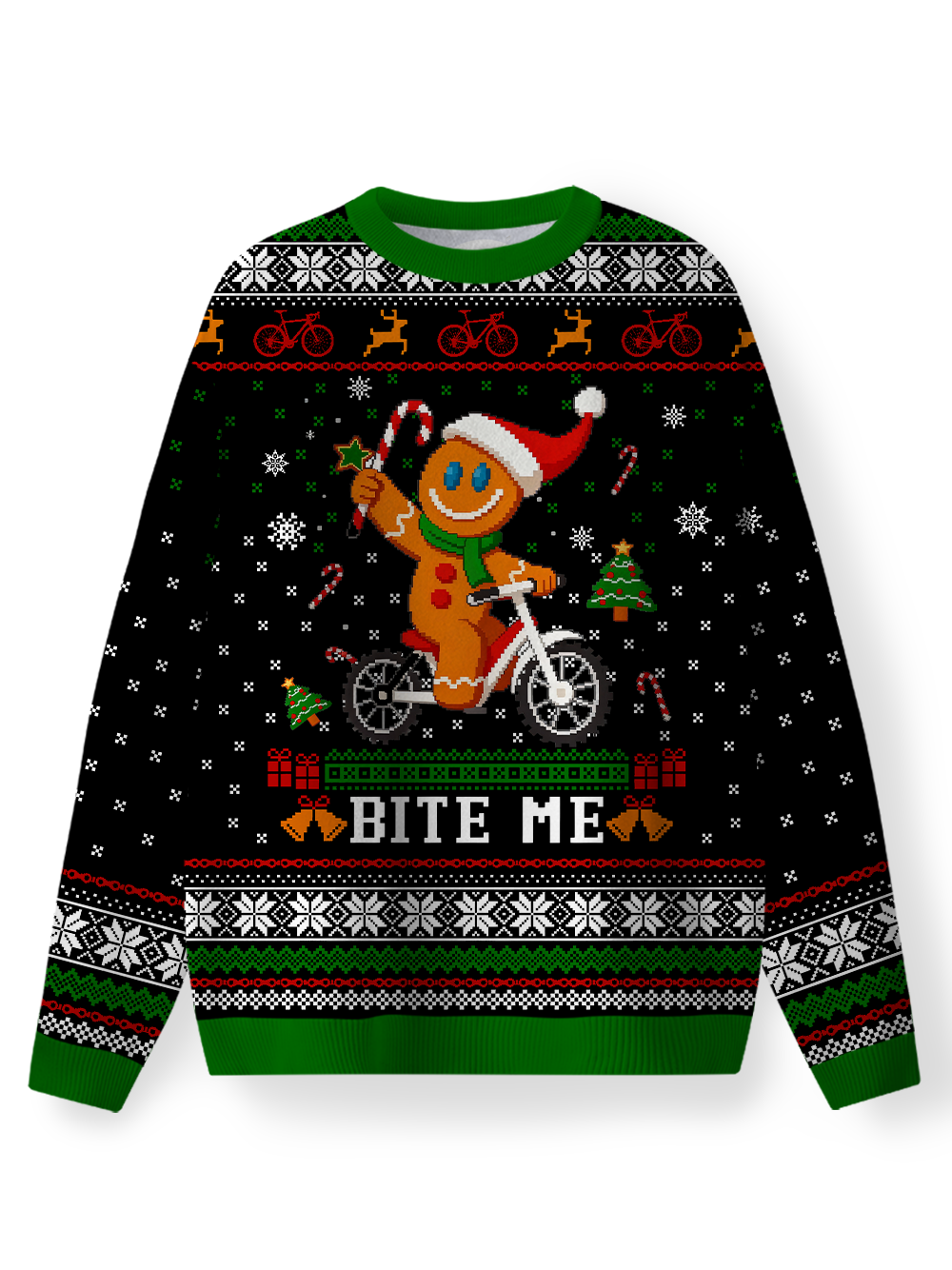 Orionride Happy Gingerbread Man Men's Sweaters