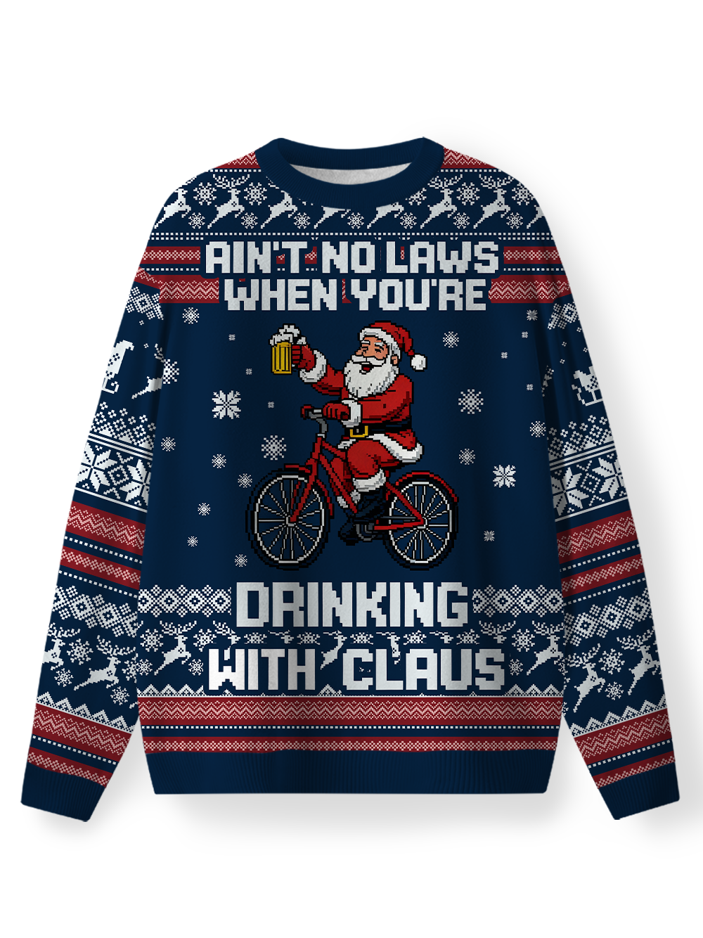 Orionride Drinking With Claus Men's Sweaters