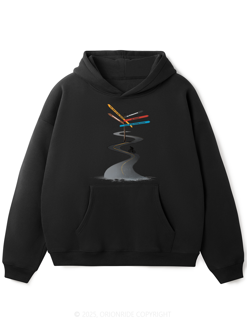 Orionride Direction Sign Fleece Hoodie