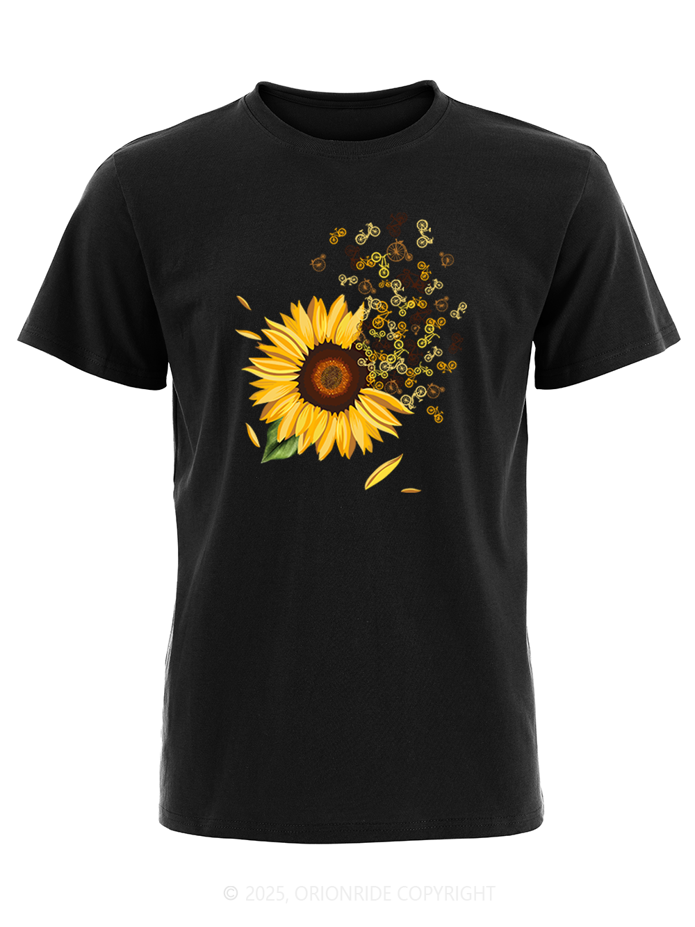 Orionride Blooming Sunflowers Short Sleeves Bike T-Shirt