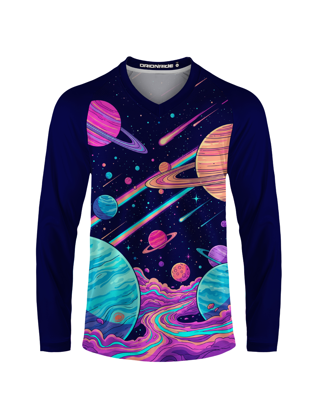 Orionride Colorful Planet Long Sleeve Downhill Jersey