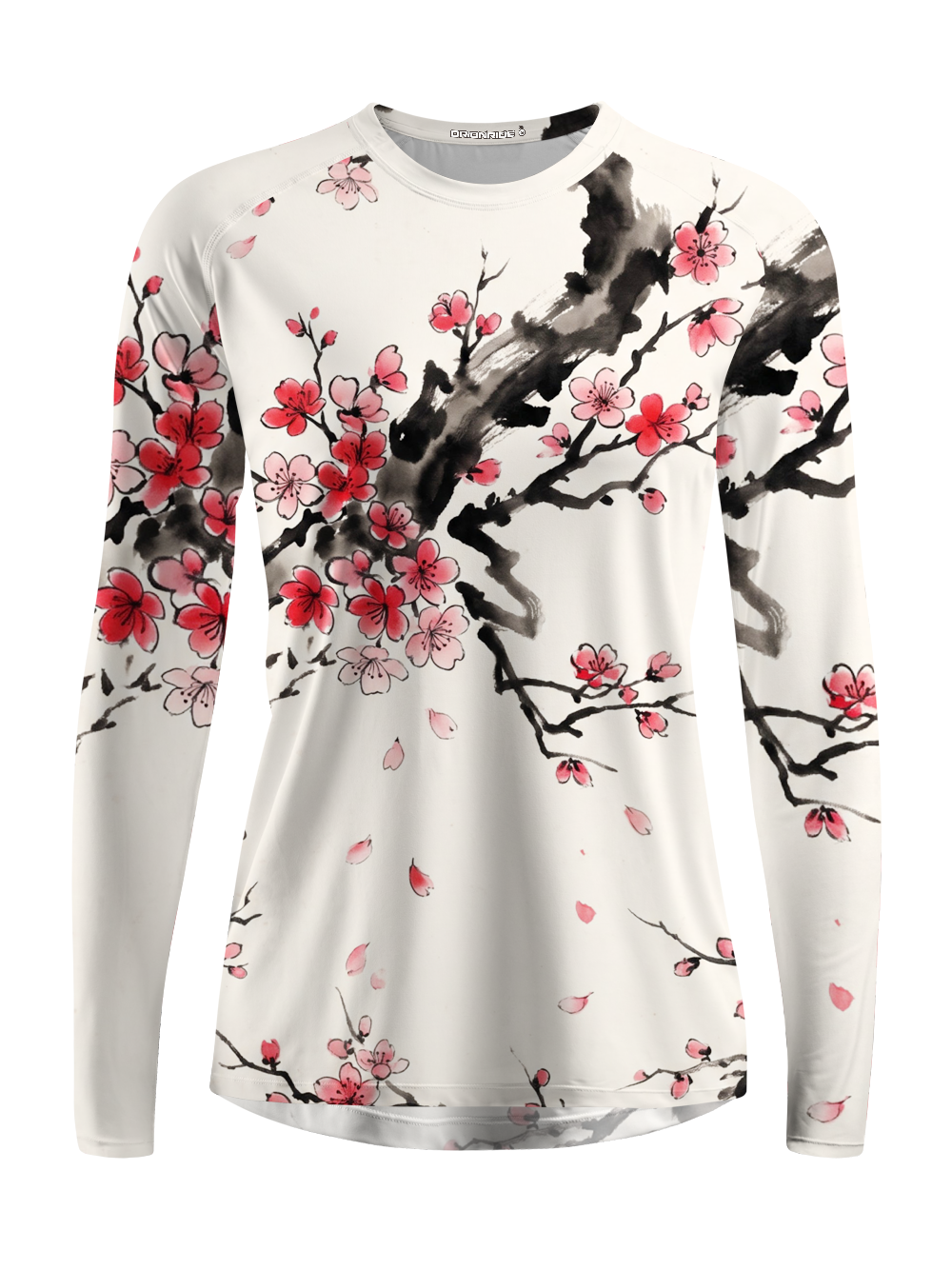 Orionride Ink-Wash Peach Blossoms Women's Quick Dry Downhill Jersey