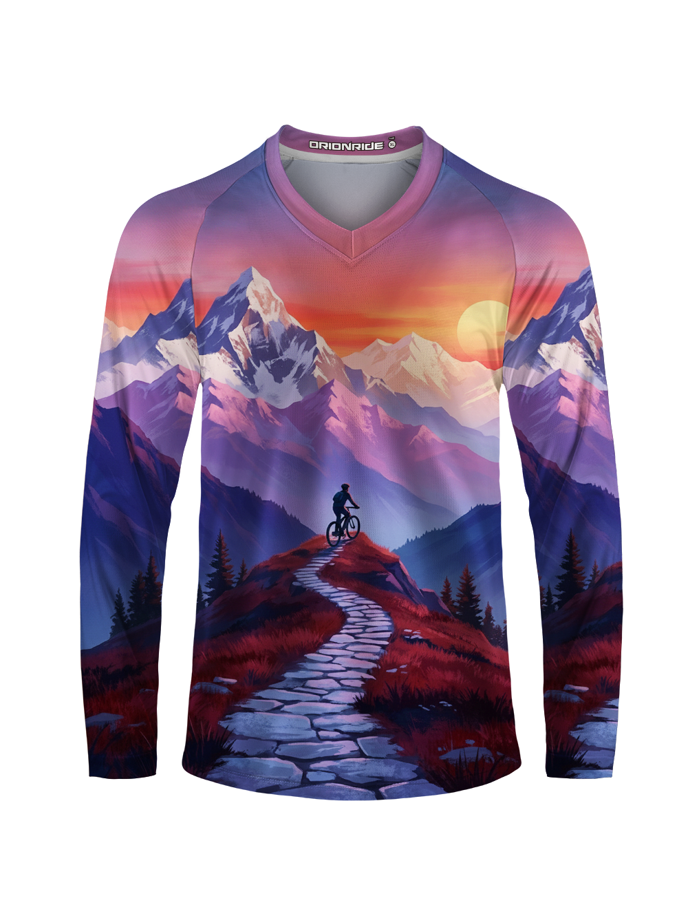 Orionride Sunset Peak Ride Long Sleeve Downhill Jersey