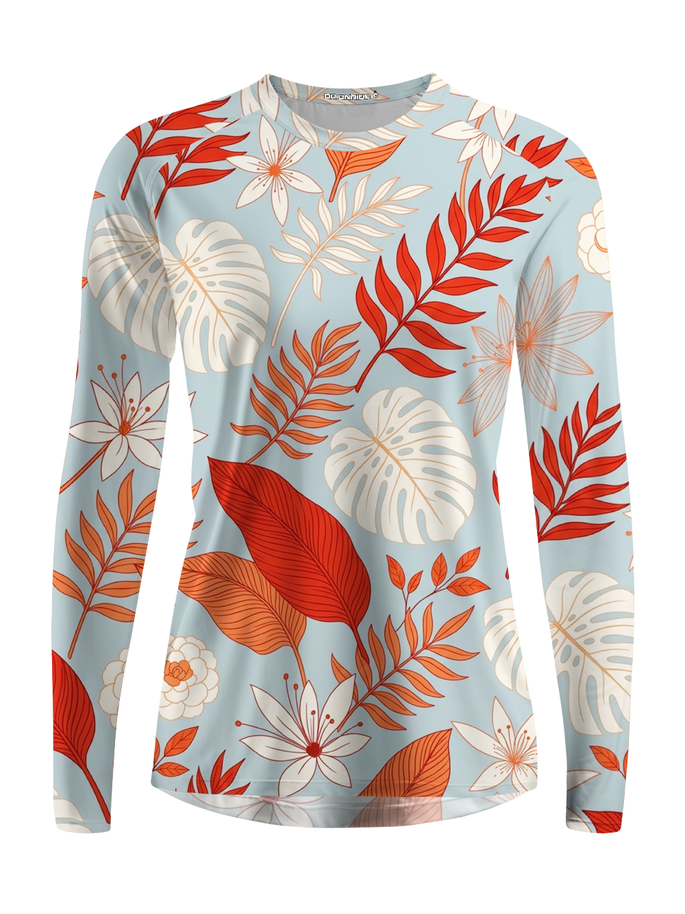 Orionride Tropical Floral Pattern Women's Quick Dry Downhill Jersey