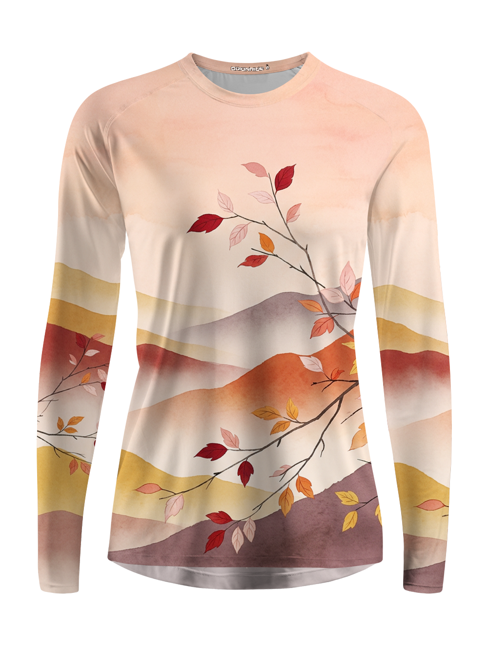 Orionride Dusk Color Leaf Women's Quick Dry Downhill Jersey